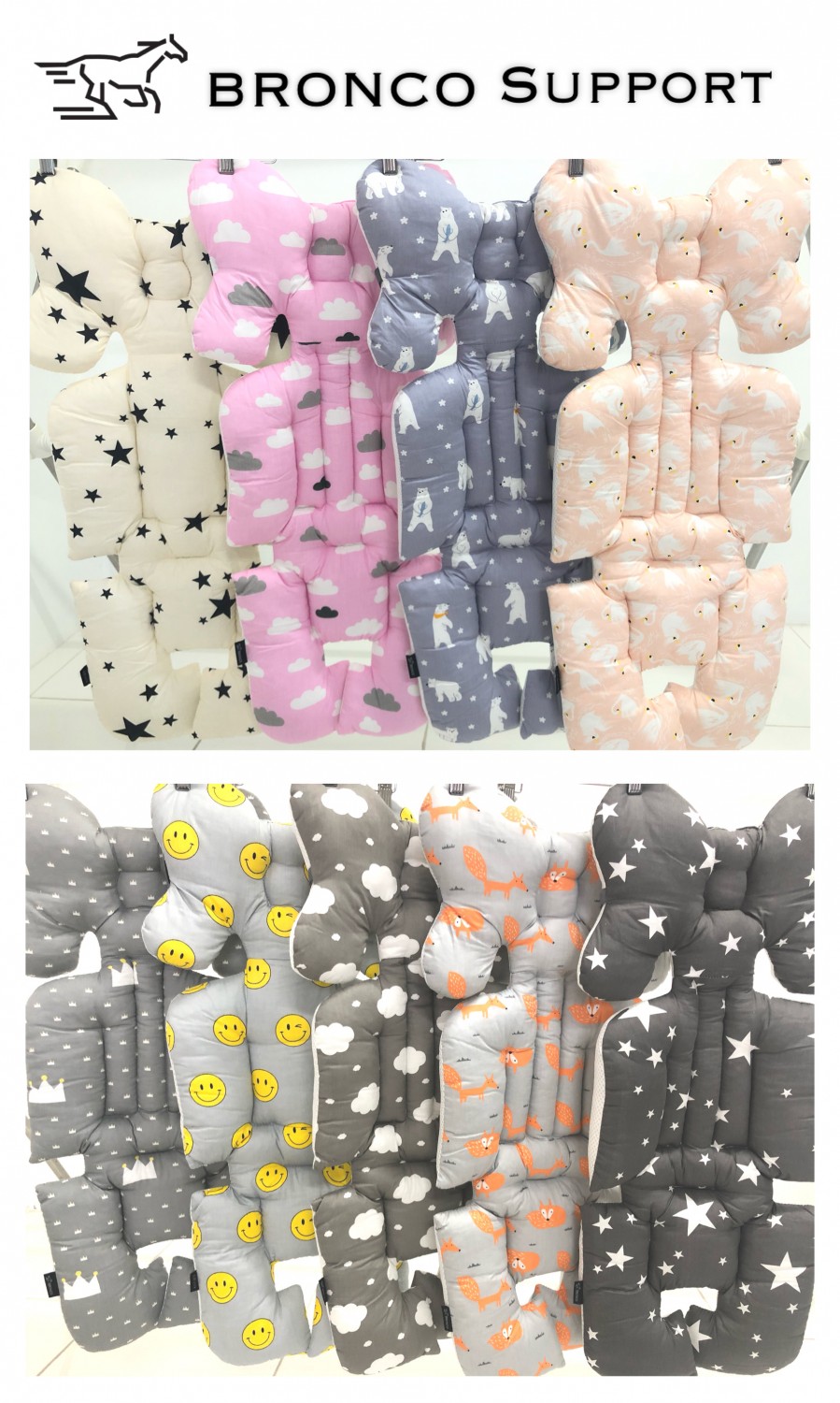 เบาะรองนอนรถเข็นเด็ก/คาร์ซีท COTTON 100%